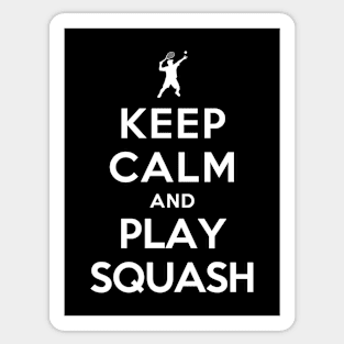 Keep Calm and Play Squash Sticker